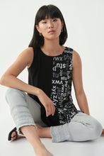 Load image into Gallery viewer, Joseph Ribkoff Sleeveless Black and White Top Size 16