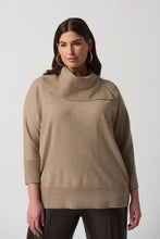 Load image into Gallery viewer, Joseph Ribkoff Beige Cow Keck Knitted Jumper

