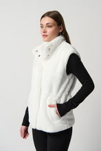 Load image into Gallery viewer, Joseph Ribkoff - Faux Fur Creamy White Gilet