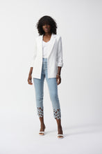 Load image into Gallery viewer, Joseph Ribkoff - Textured White Blazer With 3/4 Sleeves