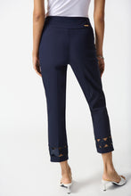 Load image into Gallery viewer, Joseph Ribkoff - Navy Cigarette Style Trousers