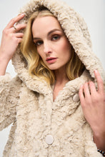 Load image into Gallery viewer, Joseph Ribkoff - Faux Cream Fur Reversible Coat