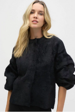 Load image into Gallery viewer, Joseph Ribkoff - Black Sweater Style Puff Sleeve Jacket