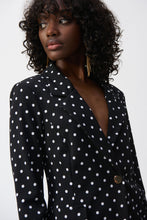 Load image into Gallery viewer, Joseph Ribkoff - Black & White Polka Dot Blazer