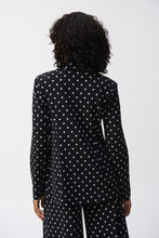 Load image into Gallery viewer, Joseph Ribkoff - Black & White Polka Dot Blazer