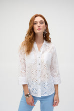 Load image into Gallery viewer, Joseph Ribkoff - White Embroidered Blouse