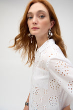 Load image into Gallery viewer, Joseph Ribkoff - White Embroidered Blouse