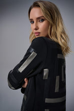 Load image into Gallery viewer, Geometric Contrast Collarless Jacket