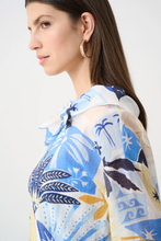 Load image into Gallery viewer, Joseph Ribkoff Vibrant Tropical Print Boxy Top