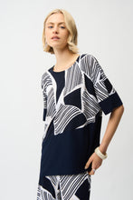 Load image into Gallery viewer, Joseph Ribkoff Patterned Crew Neck Top