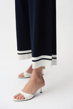 Load image into Gallery viewer, Joseph Ribkoff Stripe Hem Wide-Leg Trousers