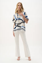 Load image into Gallery viewer, Joseph Ribkoff Recycled Woven Abstract Print Boxy Top