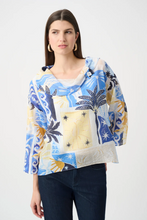 Load image into Gallery viewer, Joseph Ribkoff Vibrant Tropical Print Boxy Top