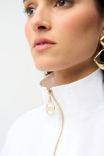 Load image into Gallery viewer, Stretch Poplin Straight Top With Zipped Neckline