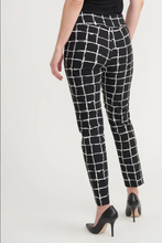 Load image into Gallery viewer, Joseph Ribkoff Black & White Patterned Trousers Size 14