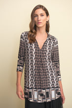 Load image into Gallery viewer, Joseph Ribkoff V Neck Patterned Blouse Size 14