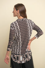 Load image into Gallery viewer, Joseph Ribkoff V Neck Patterned Blouse Size 14