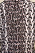 Load image into Gallery viewer, Joseph Ribkoff V Neck Patterned Blouse Size 14