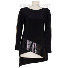 Load image into Gallery viewer, Joseph Ribkoff Black Glitter Blouse Size 20 & 22