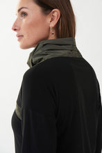 Load image into Gallery viewer, Joseph Ribkoff - Khaki & Black Roll Neck Jumper Size 12, 16 & 18