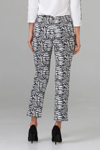 Load image into Gallery viewer, Joseph Ribkoff White & Black Pattern Trousers Size 16