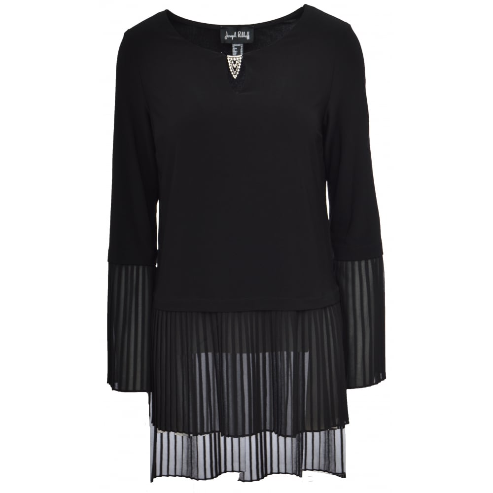 Joseph Ribkoff Embellished Top | Statement Textured Blouse main image 1