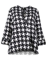 Load image into Gallery viewer, Joseph Ribkoff - Houndstooth Black &amp; White Buttoned Jacket Size 16
