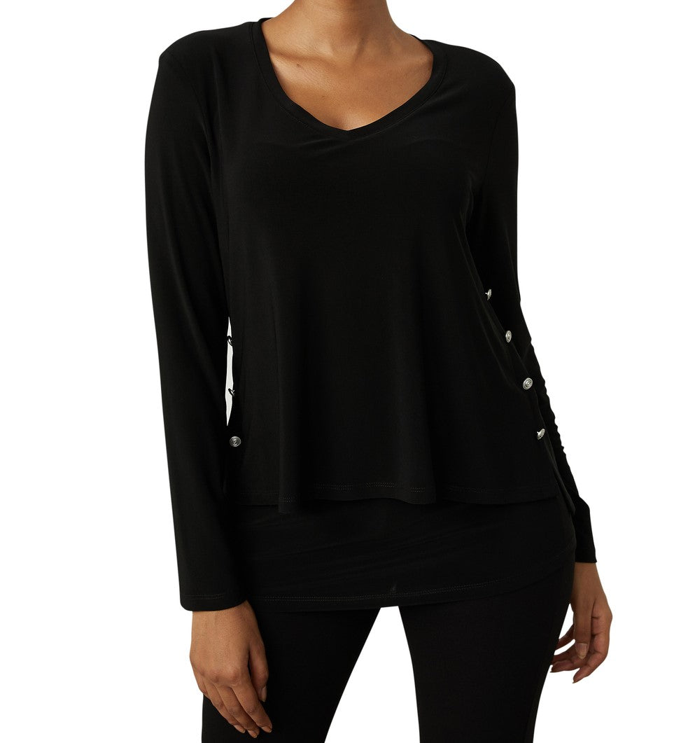 Joseph Ribkoff - Embellished Side Style Top