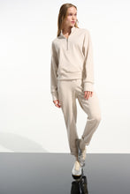 Load image into Gallery viewer, Scuba Jersey Boxy Sweatshirt with High Collar and Front Zipper
