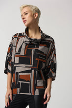 Load image into Gallery viewer, Abstract Print Turtle Neck Top
