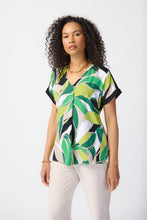 Load image into Gallery viewer, Joseph Ribkoff - Multi-Colour Leaf Print Blouse
