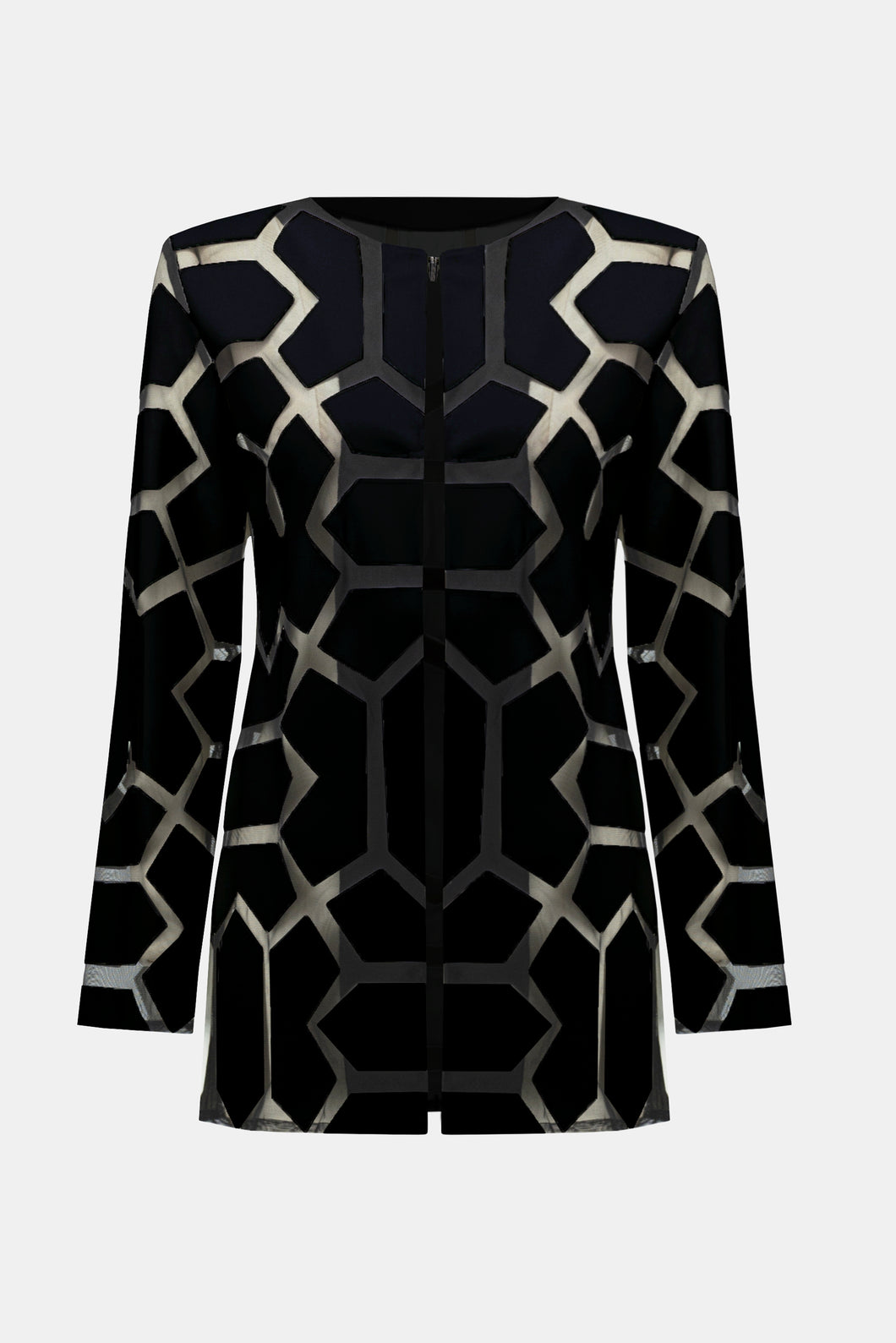 Joseph Ribkoff - Geometric Mono Style Jacket