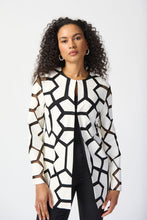 Load image into Gallery viewer, Joseph Ribkoff - Geometric Mono Style Jacket
