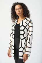 Load image into Gallery viewer, Joseph Ribkoff - Geometric Mono Style Jacket
