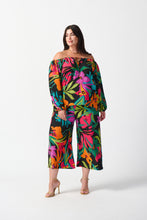 Load image into Gallery viewer, Joseph Ribkoff - Multi Colour Leaf Print Off Shoulder Top
