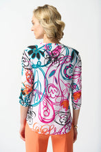 Load image into Gallery viewer, Joseph Ribkoff - Bright Scribble Style Print Top
