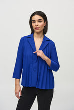 Load image into Gallery viewer, Joseph Ribkoff - Royal Blue Textured Buttoned Jacket
