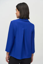 Load image into Gallery viewer, Joseph Ribkoff - Royal Blue Textured Buttoned Jacket
