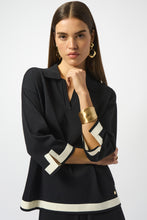 Load image into Gallery viewer, Contrast Edge V-Neck Top

