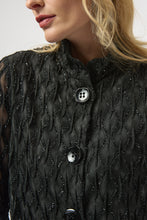Load image into Gallery viewer, Elegant Textured Black Jacket

