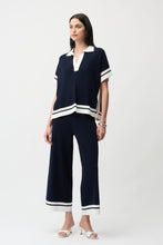 Load image into Gallery viewer, Joseph Ribkoff Stripe Collared Knit Top
