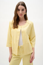 Load image into Gallery viewer, Joseph Ribkoff Foiled Scuba Suede Boxy Jacket with Stud Details
