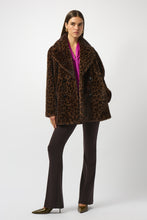 Load image into Gallery viewer, Faux Fur Leopard Coat
