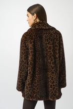Load image into Gallery viewer, Faux Fur Leopard Coat
