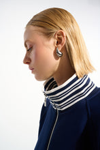 Load image into Gallery viewer, Joseph Ribkoff Scuba Jersey Jacket With Funnel Collar
