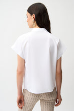 Load image into Gallery viewer, Stretch Poplin Straight Top With Zipped Neckline
