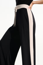 Load image into Gallery viewer, Silky Knit Colour Block Wide-Leg Pull-On Pants
