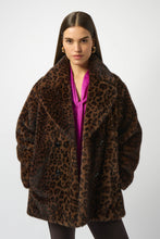 Load image into Gallery viewer, Faux Fur Leopard Coat
