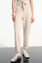Load image into Gallery viewer, Beige Jersey Pull-On Jogger With Drawstring Waist
