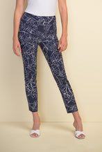 Load image into Gallery viewer, Joseph Ribkoff Navy Blue Floral Print Trousers Size 16
